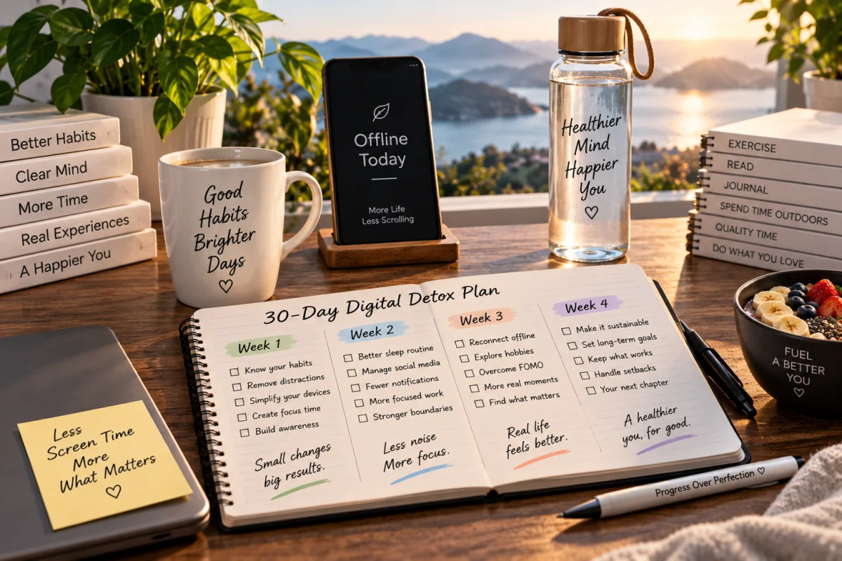 The 30-Day Digital Detox Plan: Reclaim Your Focus and Build Healthier Technology Habits