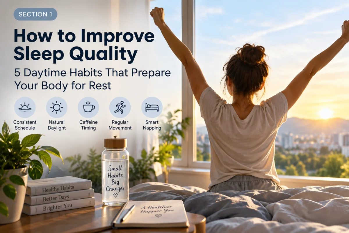 How to Improve Sleep Quality: 5 Daytime Habits That Prepare Your Body for Rest